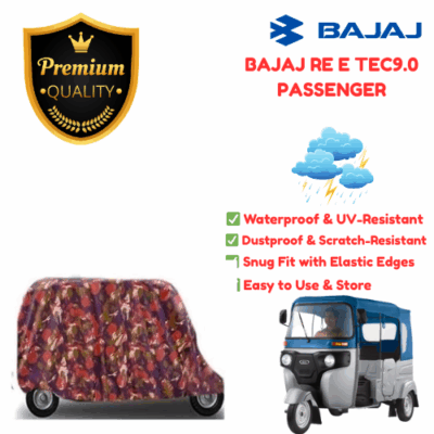 bajaj re compact – high quality autorickshaw cover (military grade)