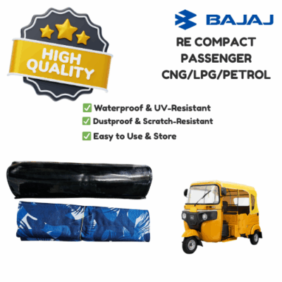bajaj re compact – rain curtain protector