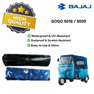 bajaj re compact – rain curtain protector